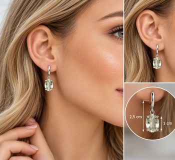 Kolczyki srebrne rodowane z naturalnym zielonym ametystem 4,60 ct – owalne kamienie  Certyfikat autentyczności (2).jpg