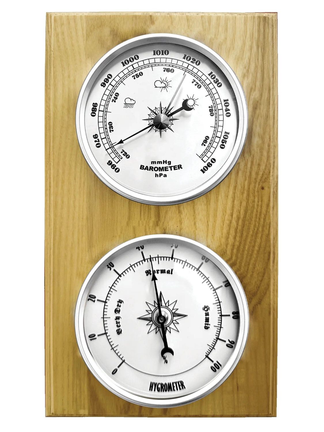 Drewniana stacja pogody Barometr JVD BA232.68. Stacja pogody barometr. Drewniany barometr ścienny. Wiszący barometr na ścianę. Barometr ścienny drewniany..jpg