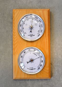Drewniana stacja pogody Barometr JVD BA232.68🌡 Stacja pogody barometr🕦 Drewniany barometr ścienny. Wiszący barometr na ścianę. Barometr ścienny drewniany (4).JPG