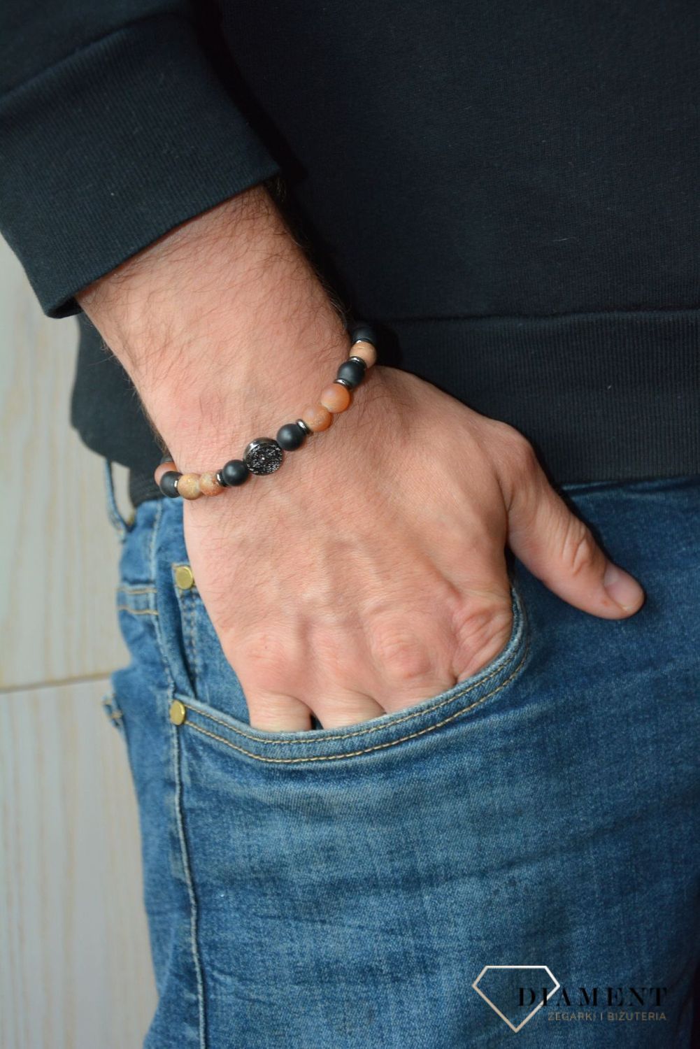 Bransoletka męska koraliki DIA-BRA-0022-INNEd.jpg