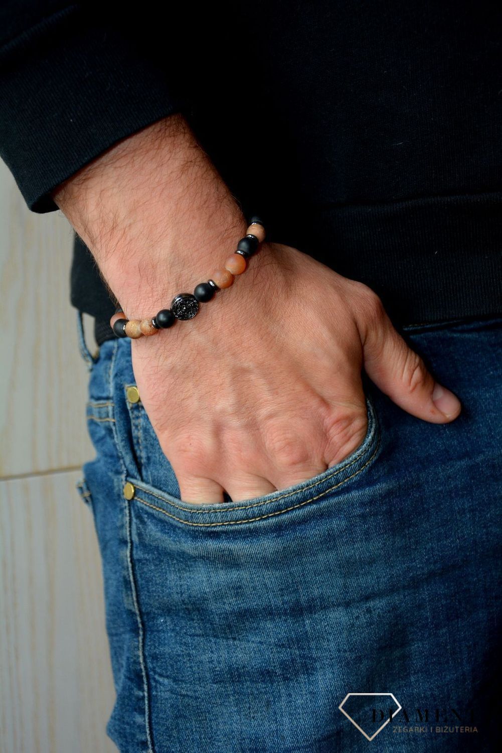 Bransoletka męska koraliki DIA-BRA-0022-INNEd.jpg