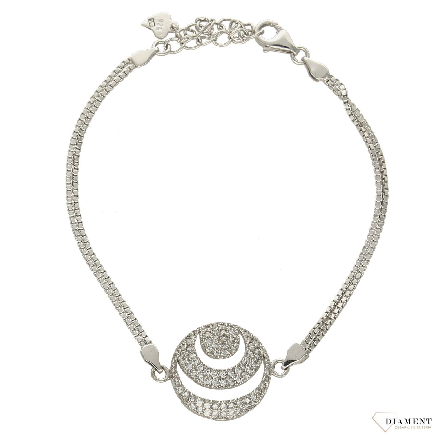 Srebrna bransoletka z ciekawym wzorem z cyrkonią  (1).jpg