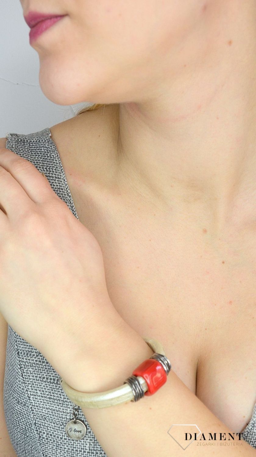 Bransoletka damska I Love football By Dziubeka. Bransoletka damska.jpg