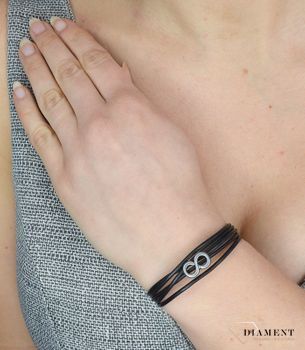 Bransoletka rzemyki z nieskończonością DIA-BRA-0059-MET (1).JPG