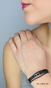 Bransoletka rzemyki z nieskończonością DIA-BRA-0059-MET (2).JPG