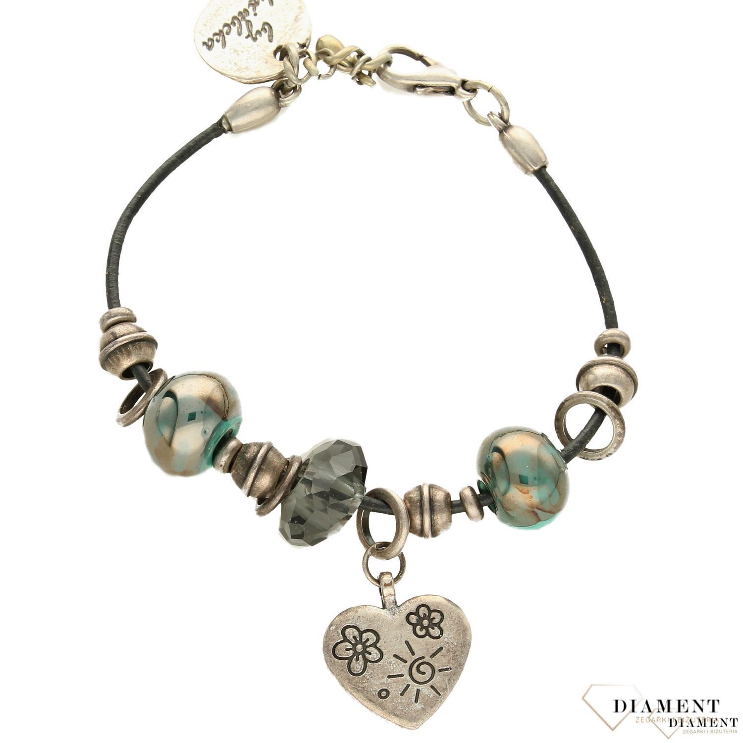 Bransoletka damska z zawieszką w kształcie serca DIA-BRA-0199-MET (2).jpg