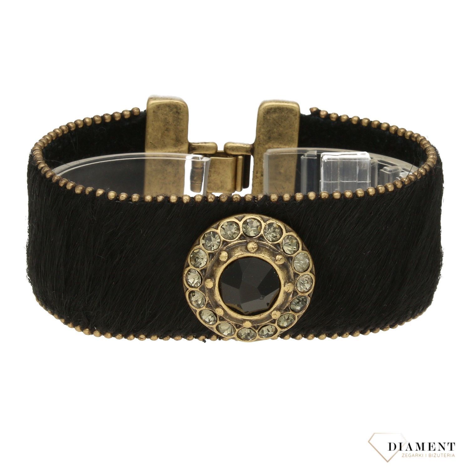 Bransoletka czarna cyrkonie By dziubeka ✓Biżuteria damska✓ Prezent dla mamy✓ Czarne bransoletki✓4.jpg