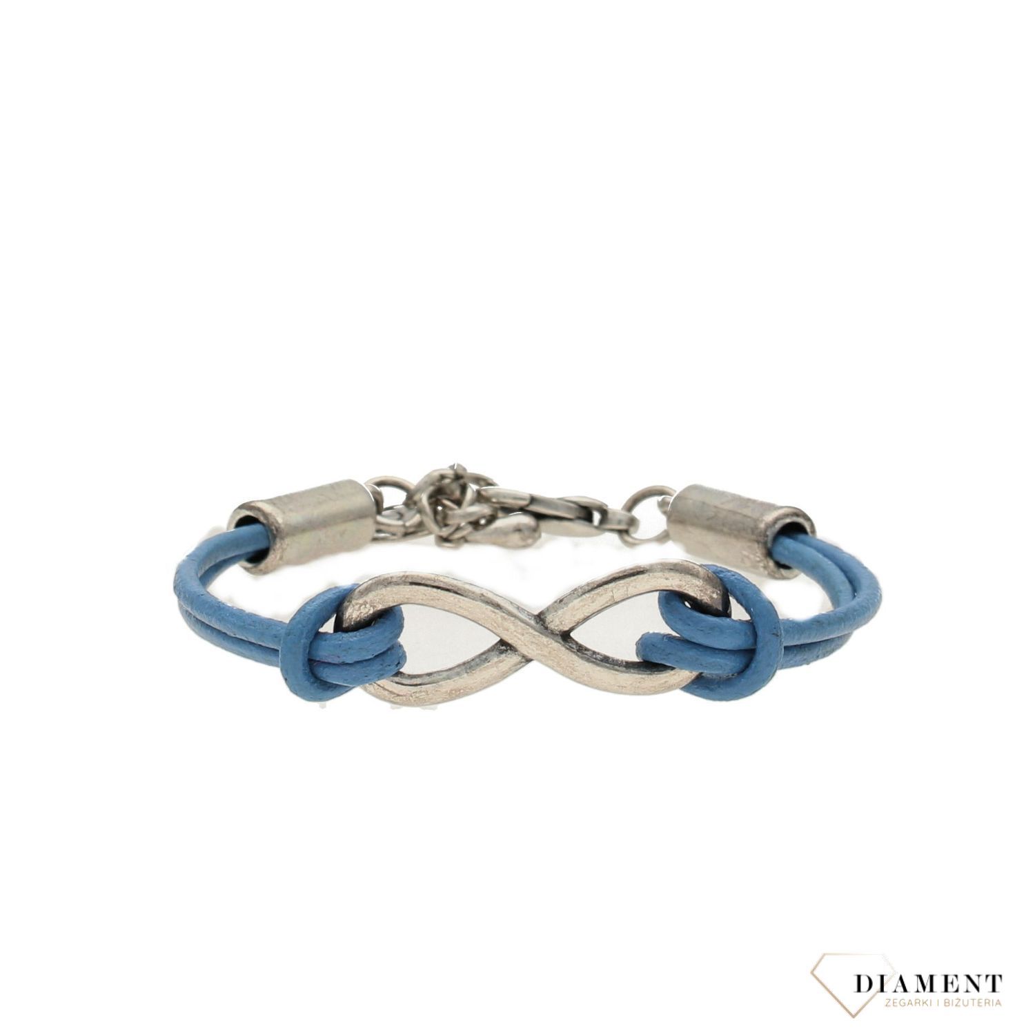 Bransoletka z grawerem niebieska ze znakiem nieskończoności (1).jpg