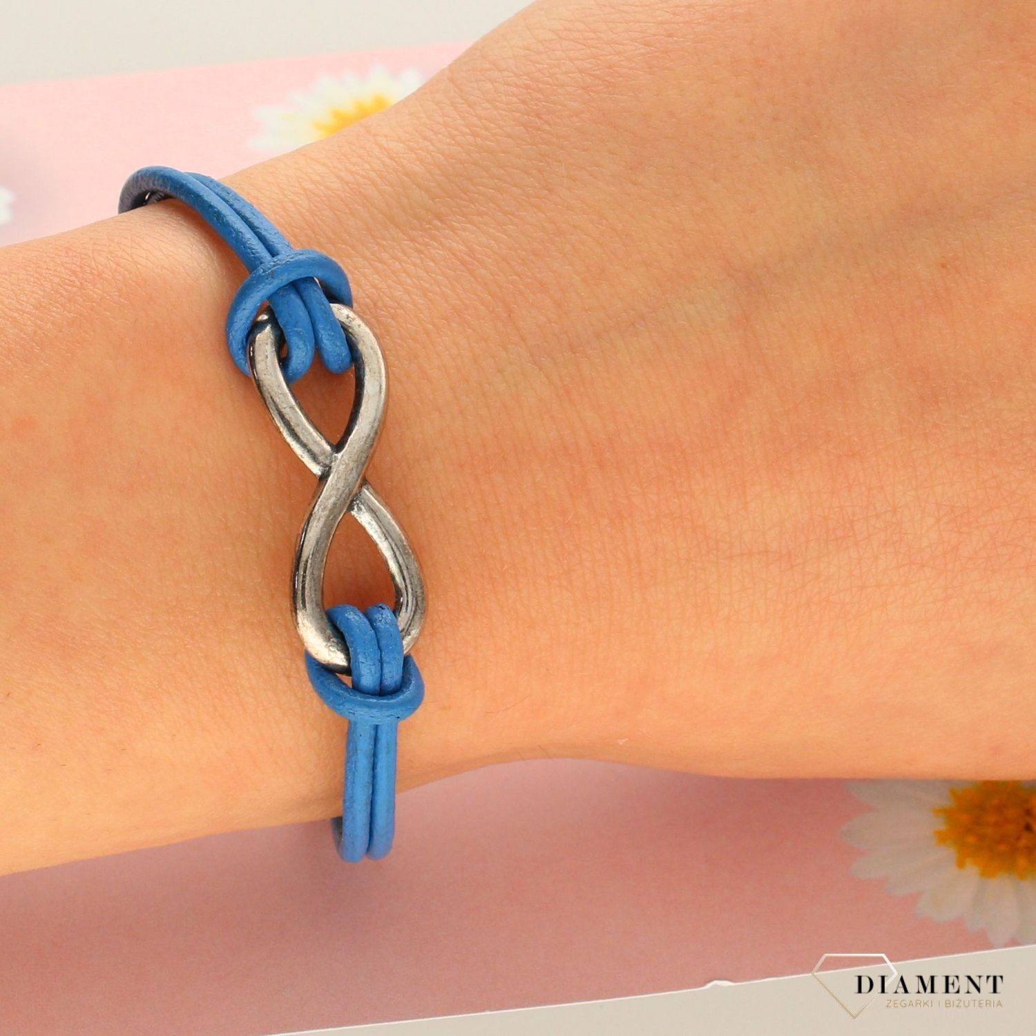 Bransoletka z grawerem niebieska ze znakiem nieskończoności (1).jpg