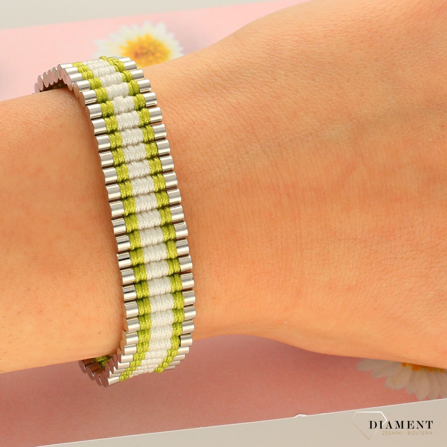 Bransoletka z grawerem zielony sznureczek DIA-BRA-0266-INNE (1).jpg