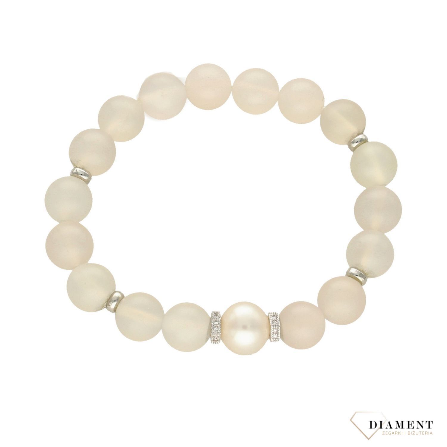 Bransoletka z koralików na gumce w jasnych kolorach BY DZIUBEKA DIA-BRA-0268-INNE (1).jpg