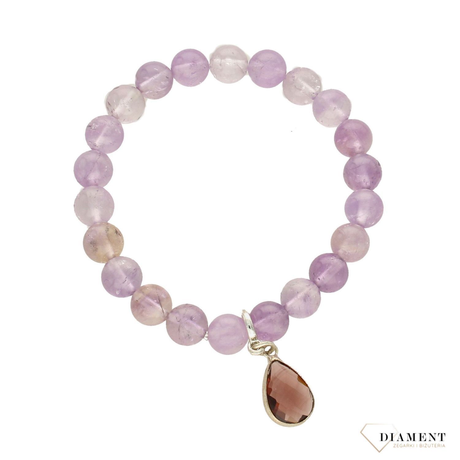 Bransoletka damska z ametystu na gumce BY DZIUBEKA DIA-BRA-0269-INNE (1).jpg
