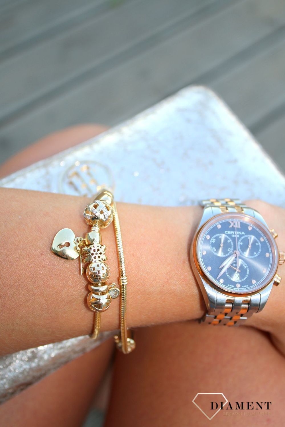 Złota bransoletka 585 'żyłka na charmsy' DIA-BRA-0384-585 (1).jpg