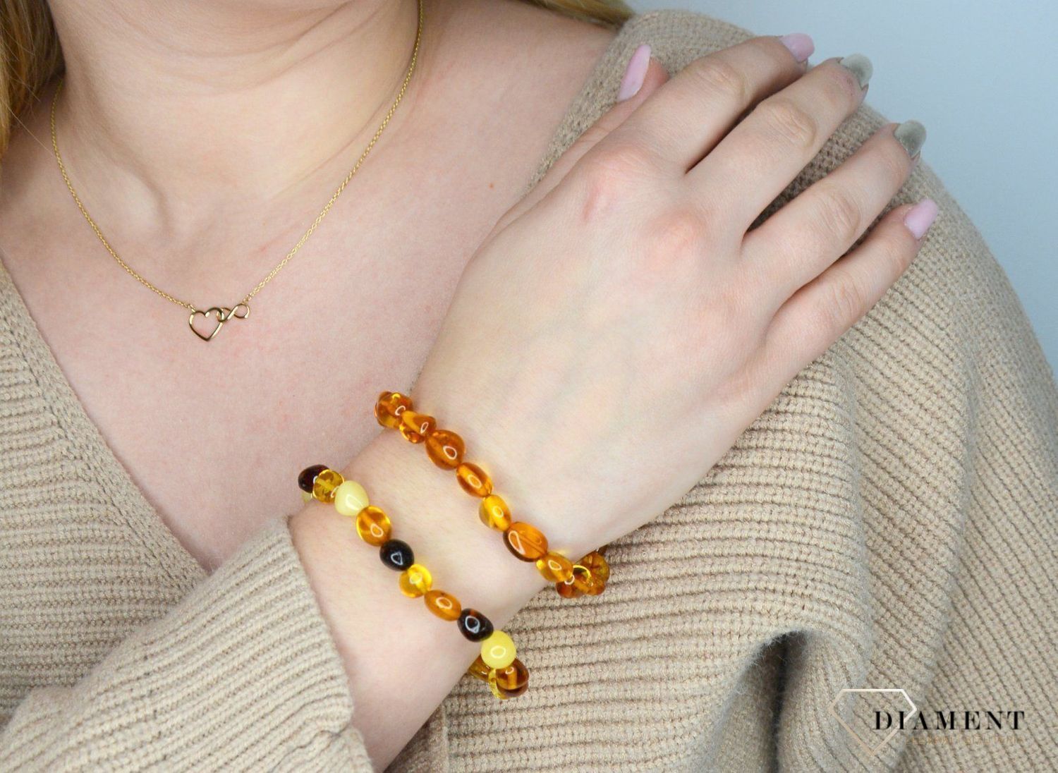 Bransoletka bursztyn na żyłce DIA-BRA-0584-INNE.jpg