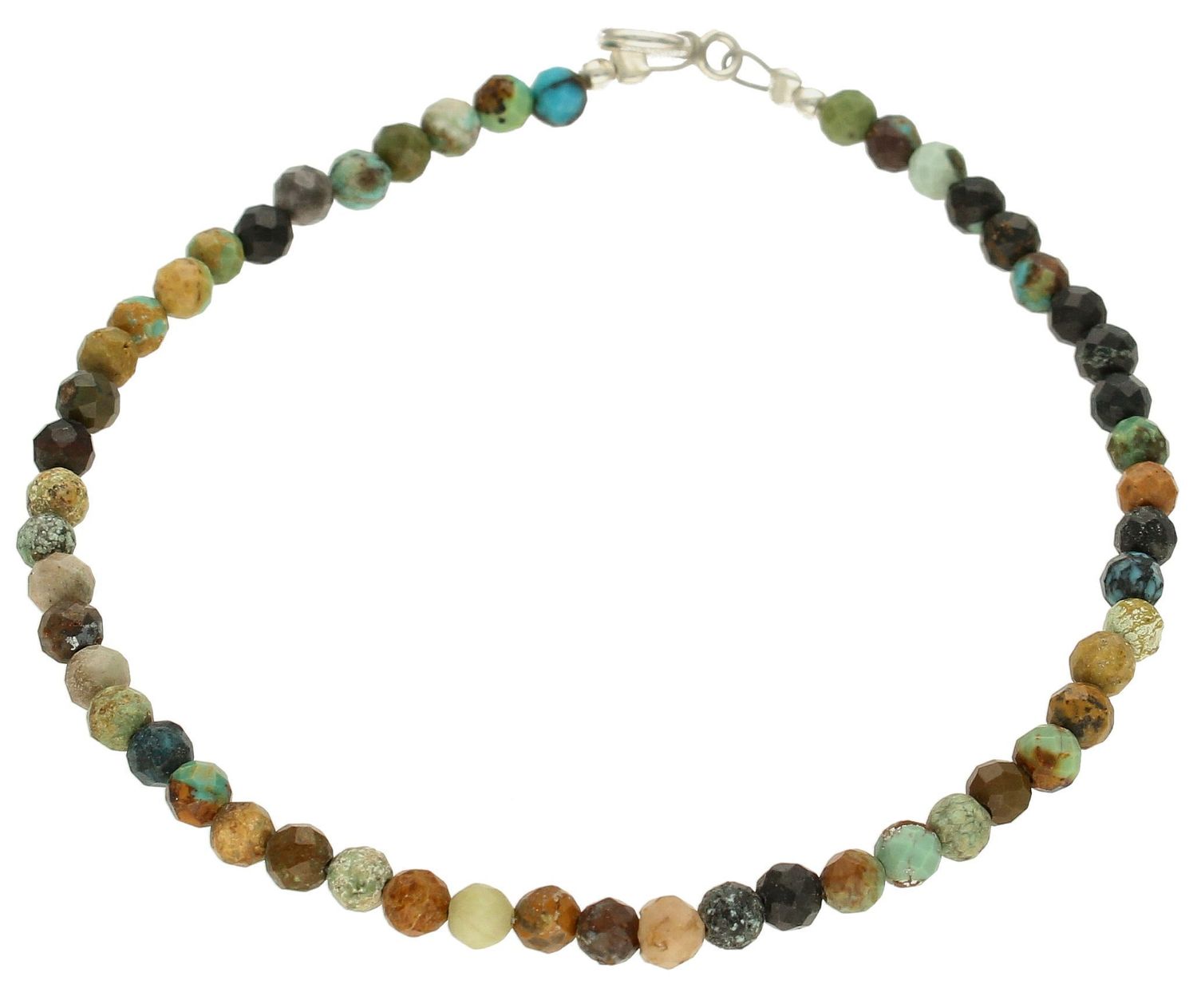 Srebrna bransoletka damska 925 z turkusem DIA-BRA-10077-925. Srebrna bransoletka damska idealna na prezent. Bransoletka damska z kamieniami naturalnymi. Srebrna bransoletka z turkusem.  (3).jpg