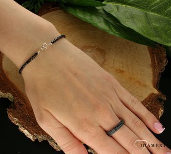 Srebrna bransoletka damska 925 z turmalinem DIA-BRA-10079-925. Srebrna bransoletka damska idealna na prezent. Bransoletka damska z kamieniami naturalnymi. Srebrna bransoletka z turmalinem (2).jpg