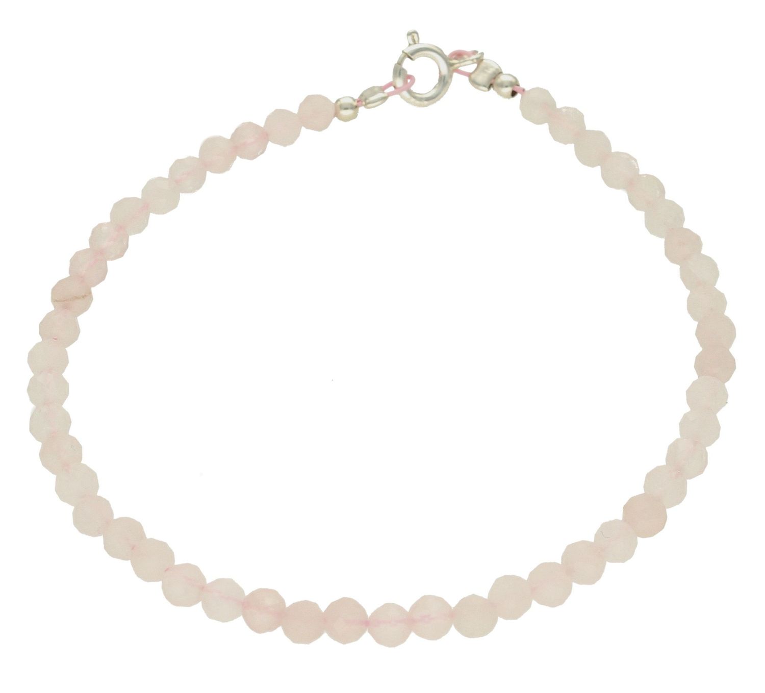 Srebrna bransoletka damska 925 z kwarcem różowym DIA-BRA-10082-925. Srebrna bransoletka damska idealna na prezent. Bransoletka damska z kamieniami naturalnymi. Srebrna bransoletka z kwarcem różowym.  (3).jpg