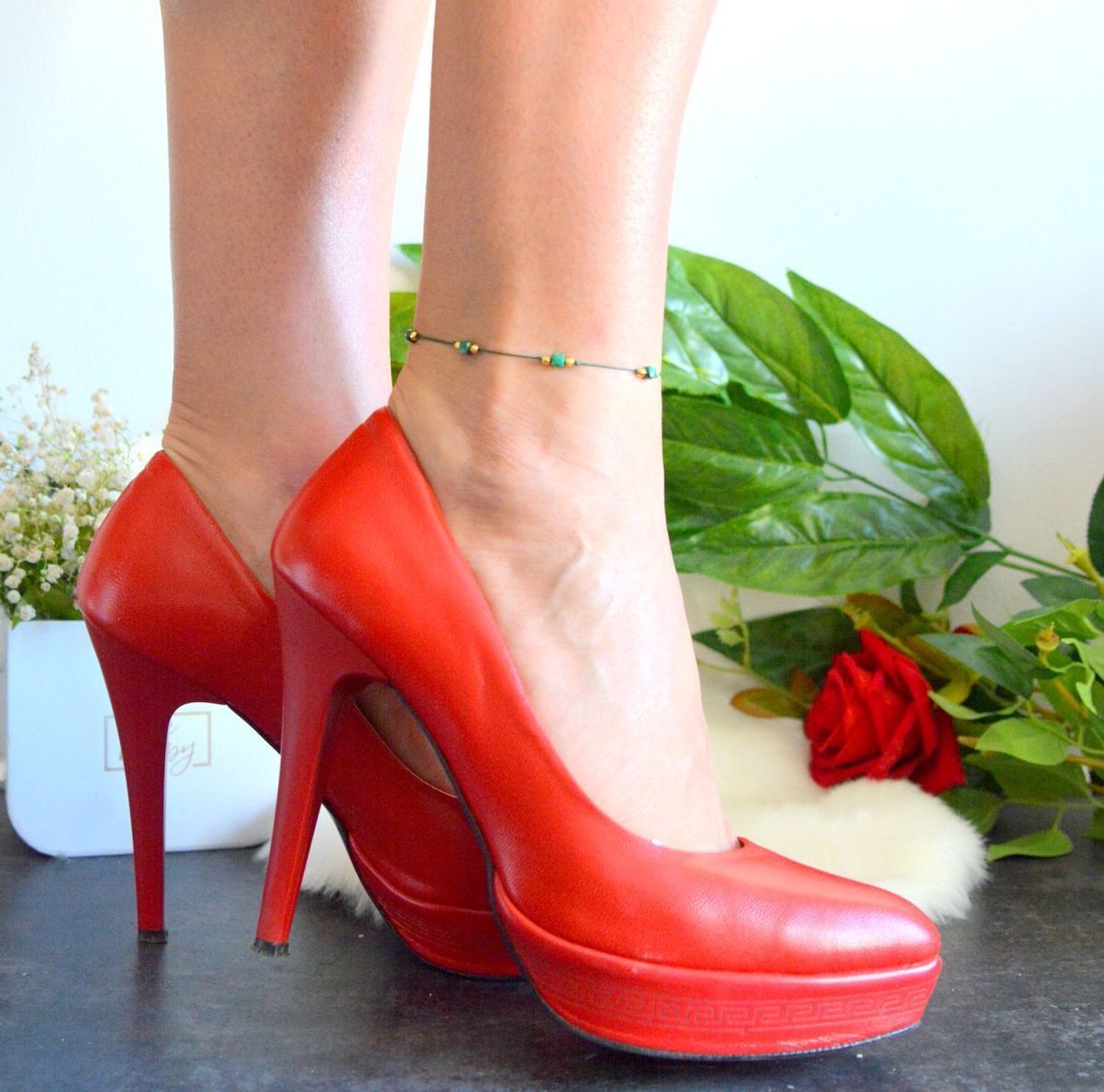 Srebrna bransoletka damska 925 z kamieniem naturalnym Malachit na sznureczku DIA-BRA-10430-925.  Srebrna bransoletka z kamieniami naturalnymi. Bransoletka srebrna damska z malachitem. Bransoletka zaciągana. Bransoletka na sznureczku na.jpg