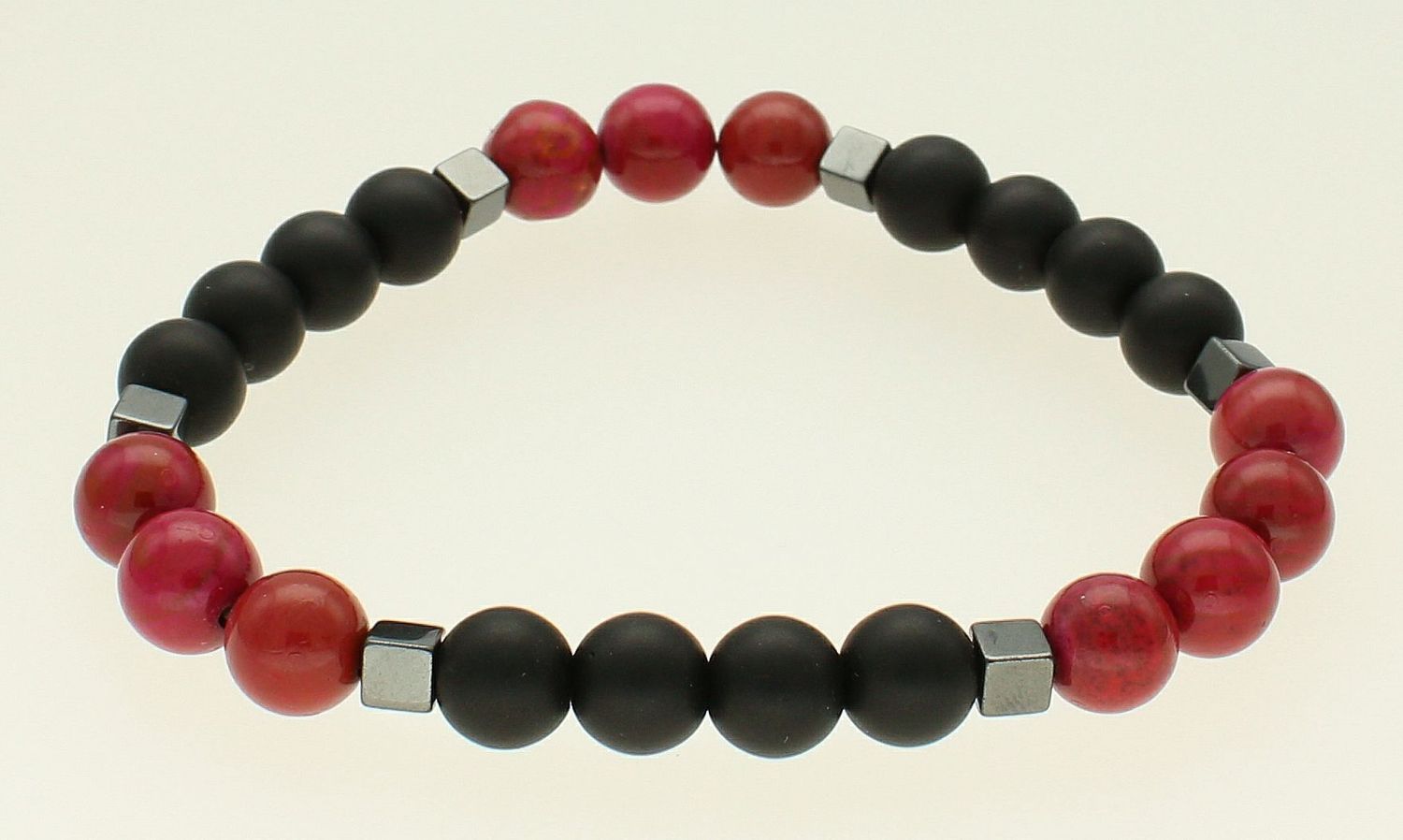 Bransoletka damska z kamieniami naturalnymi onyks, jaspis morski DIA-BRA-10510-INNE.jpg