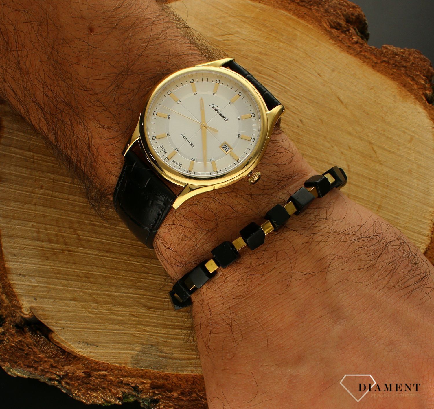 Bransoletka męska z kamieniami naturalnymi onyks, hematyt DIA-BRA-10513-INNE.jpg