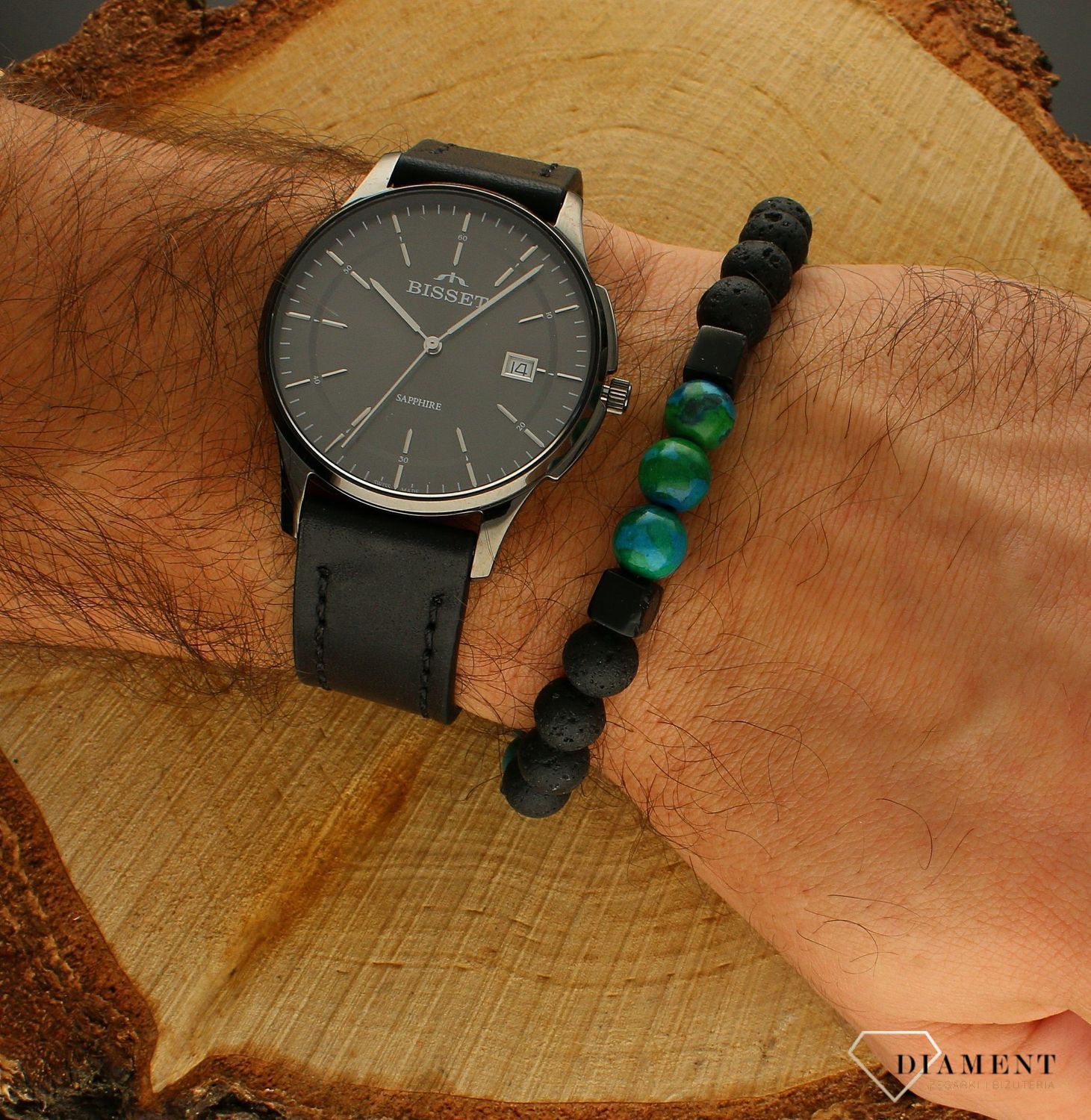 Bransoletka męska z kamieniami naturalnymi chryzokola, onyks, lawa wulkaniczna DIA-BRA-10520-INNE (2).jpg