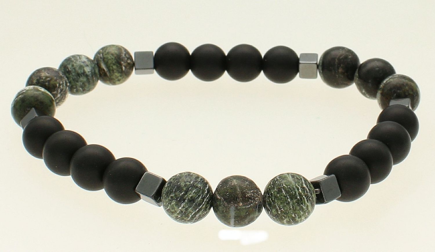 Bransoletka męska z kamieniami naturalnymi jaspis afry.jpg