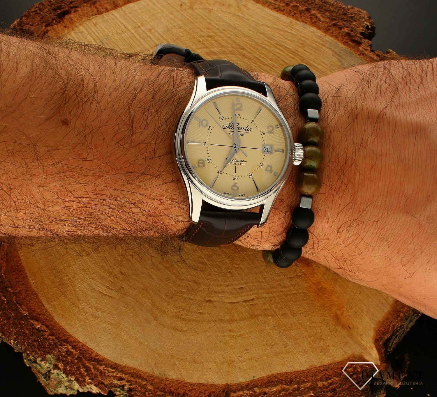 Bransoletka męska z kamieniami naturalnymi heliotr.jpg