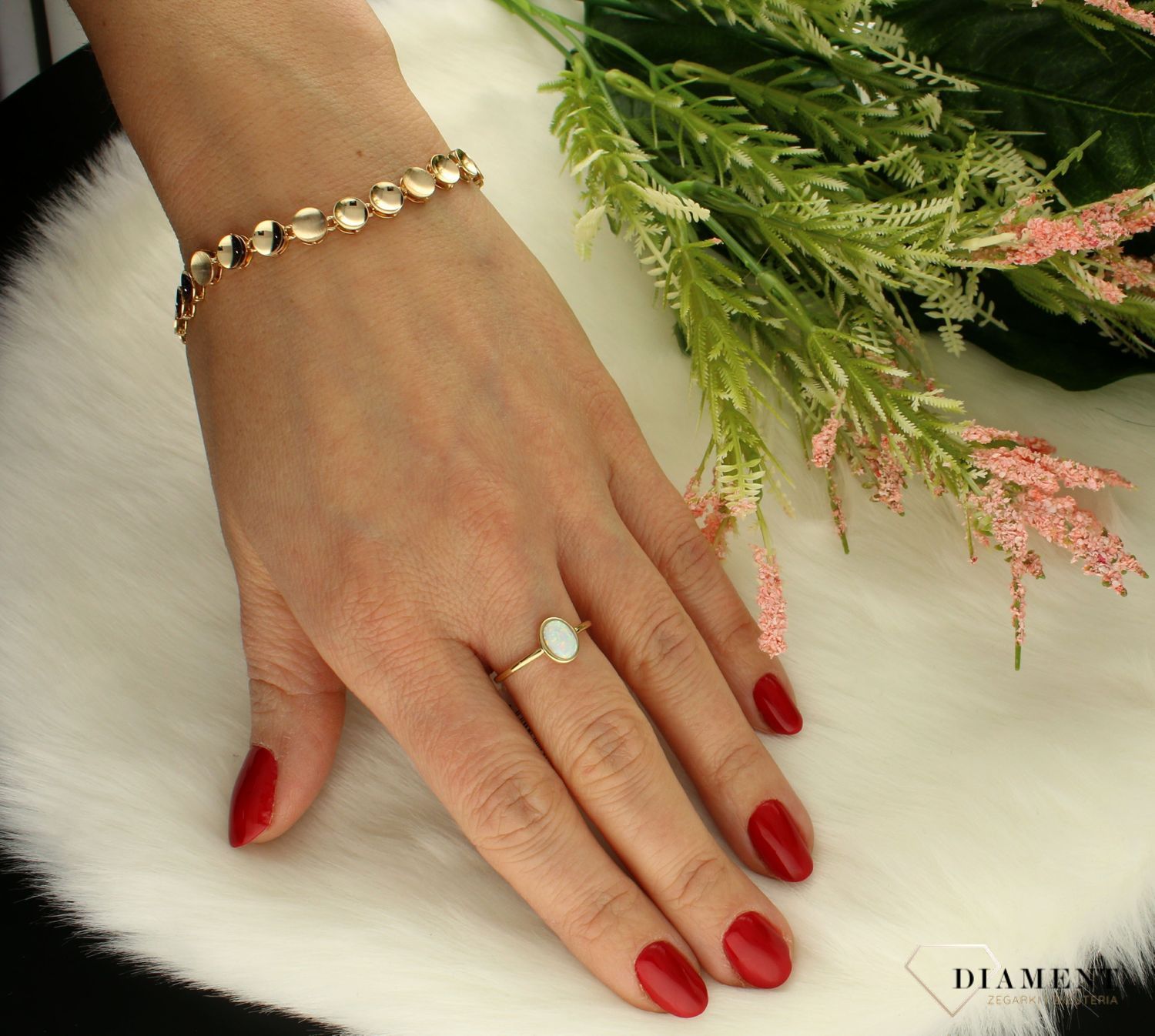 Złota bransoletka 585 pełne kółeczka DIA-BRA-10627G-585 (1).jpg