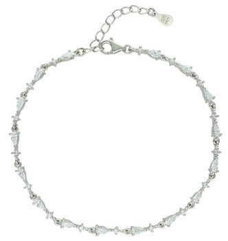Bransoletka srebrna z cyrkoniami próba 925, DIA-BRA-10820-925. Biżuteria ślubna. Biżuteria z cyrkoniami. Bransoletka na prezent dla kobiety. Modna bransoletka. 1.jpg