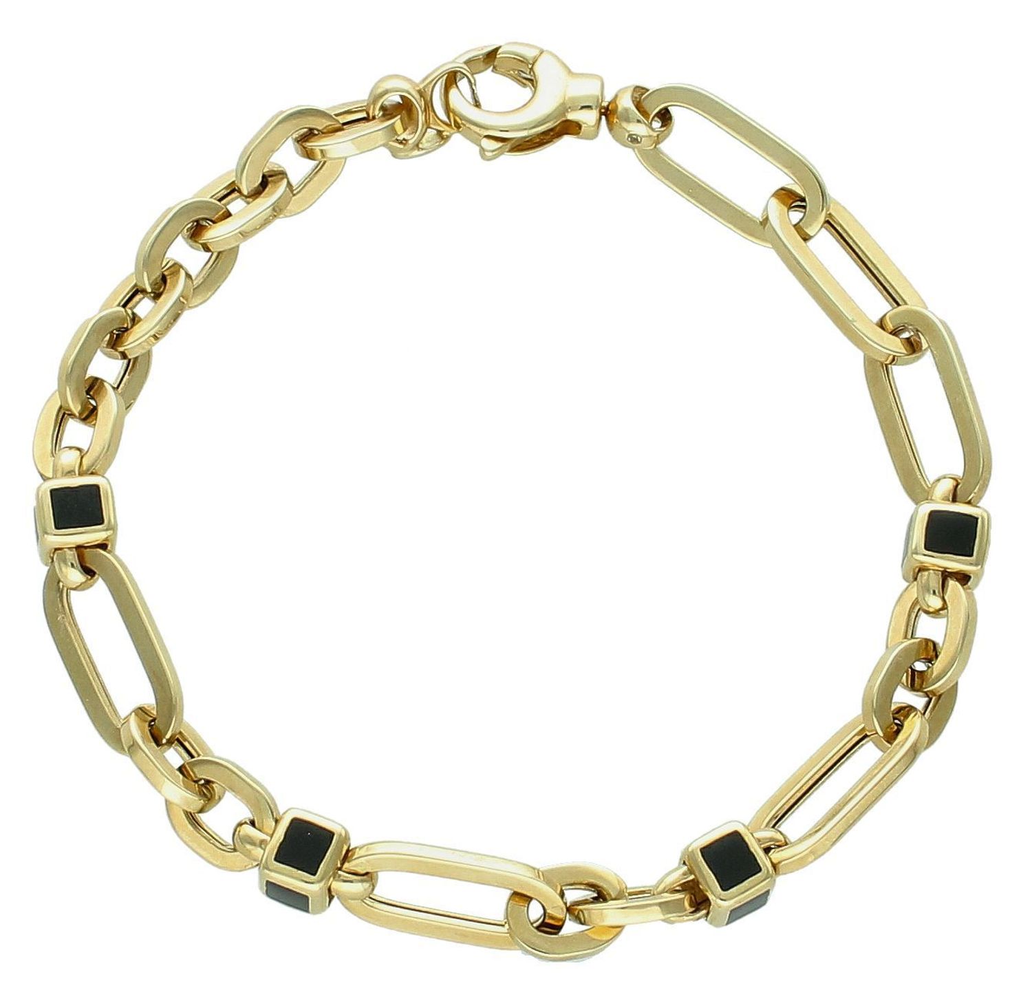 Bransoletka złota spinaczowa pr 585, DIA-BRA-10997-585 Złota bransoletka wykonana z 14 karatowego żółtego złota. Bransoletka to idealny pomysł na prezent.1.jpg