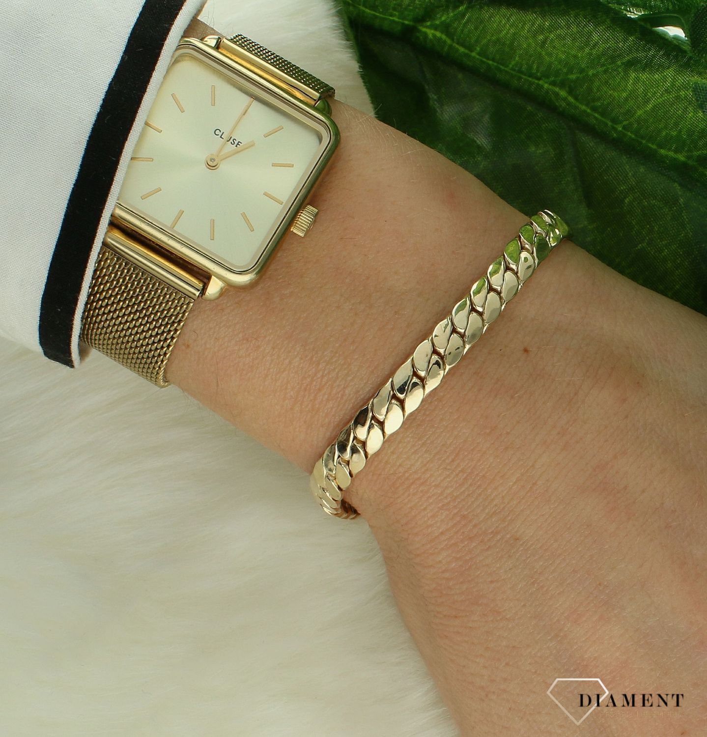 Bransoleta złota taśma płaska pancerka DIA-BRA-11237-375 (2).jpg