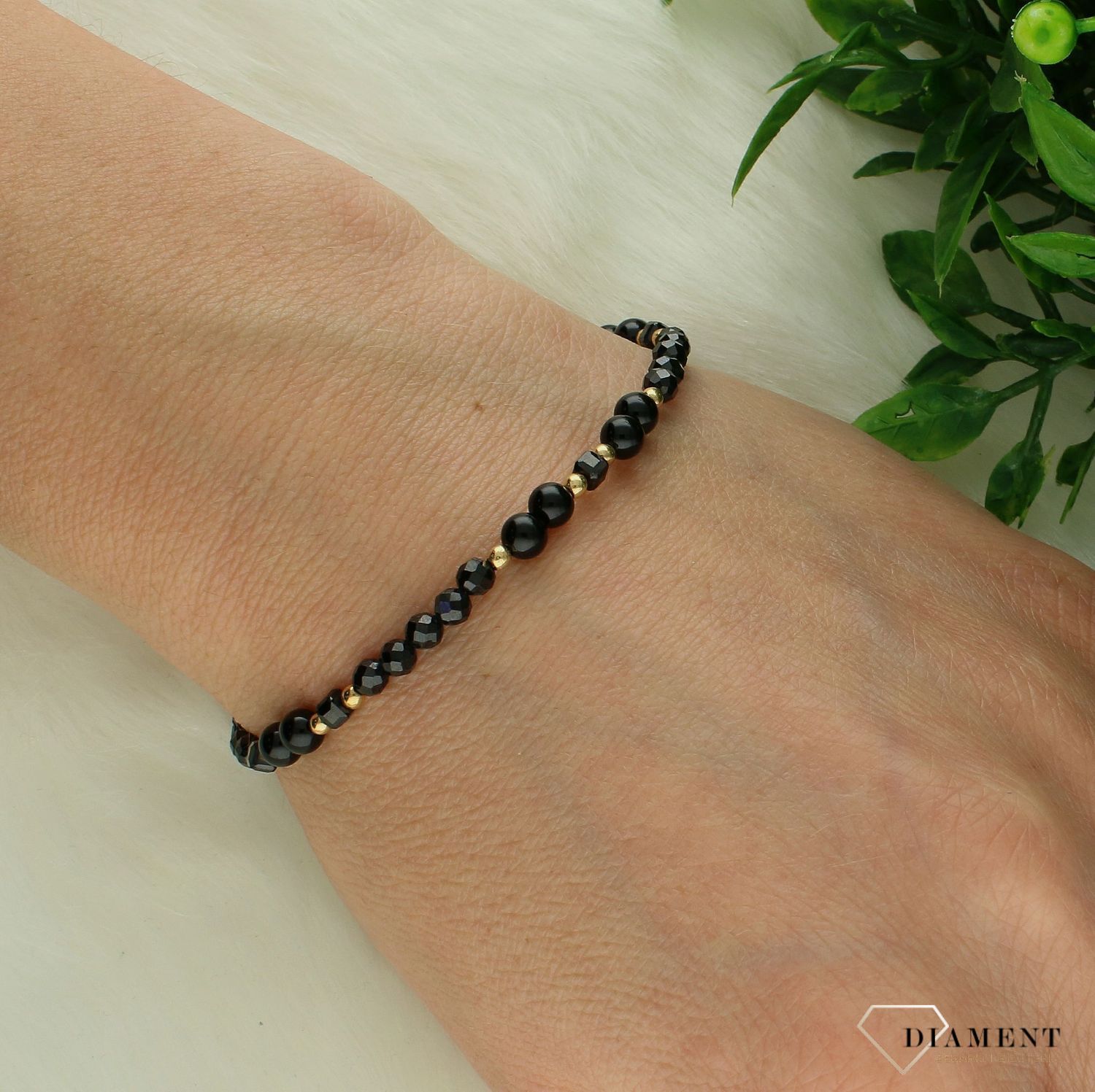 Srebrna bransoletka damska 925 kamienie naturalne turmalin, spinel, agat DIA-BRA-11435-925. Srebrna bransoletka damska. Bransoletka z kamieniami naturalnymi. Bransoletka z koralikami na prezent. Bransoletka z turmalinem i spinelem i a1.jpg