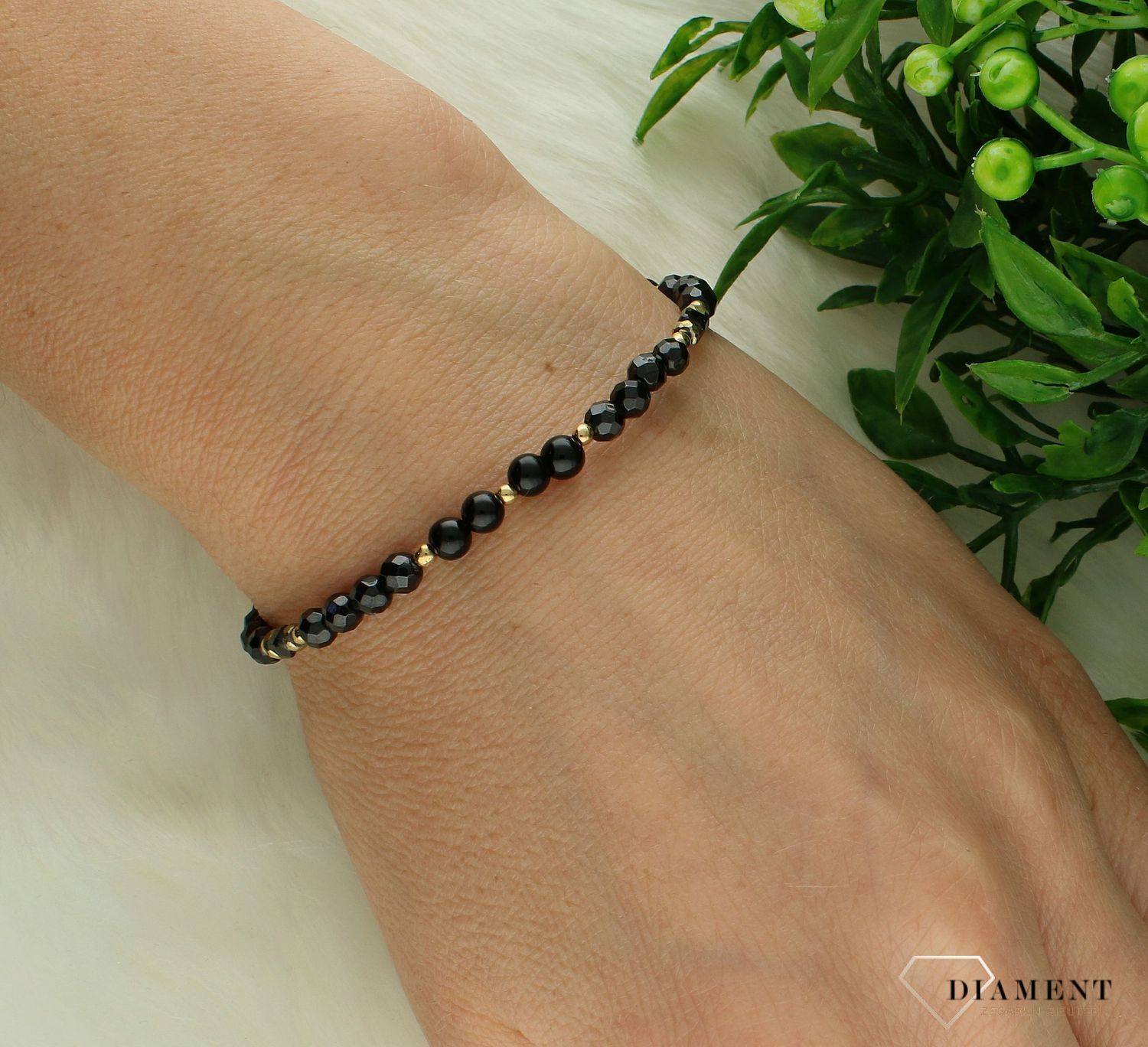 Srebrna bransoletka damska 925 kamienie naturalne turmalin, spinel, agat DIA-BRA-11436-925. Srebrna bransoletka damska. Bransoletka z kamieniami naturalnymi. Bransoletka z koralikami na prezent. Bransoletka z turmalinem i spinelem i a1.jpg