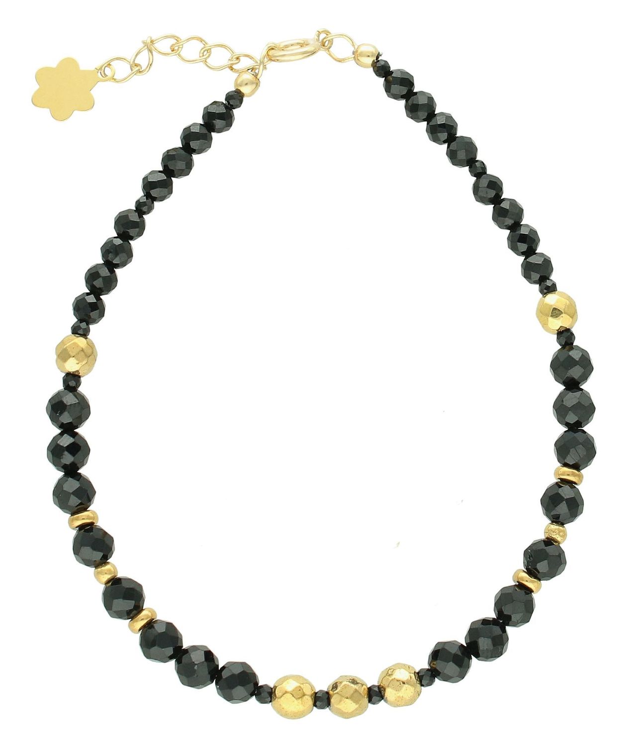 Srebrna bransoletka damska 925 kamienie naturalne turmalin, hematyt DIA-BRA-11443-925. Srebrna bransoletka damska. Bransoletka z kamieniami naturalnymi. Bransoletka z koralikami na prezent. Bransoletka z turmalinem (2).jpg