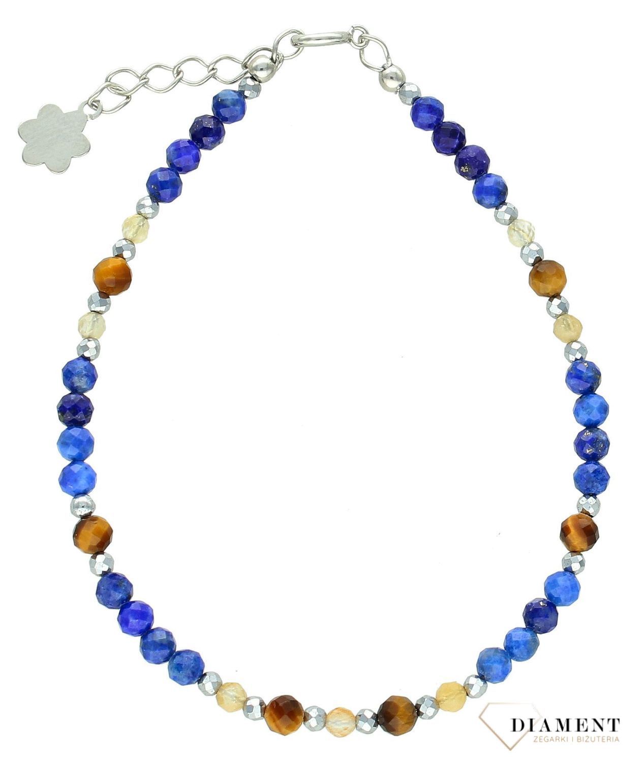 Bransoletka szczęścia znaku zodiaku- Panna lapis, cytryn, tygrysie oko DIA-BRA-11459-925. Srebrna bransoletka damska. Bransoletka z kamieniami naturalnymi. Bransoletka dla znaku zodiaku Panna na prezent. Personalizowana bransoletka dl1.jpg