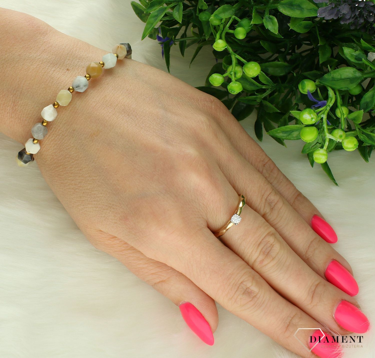 Bransoletka damska na gumce amazonit 6mm DIA-BRA-11497-INNE.Bransoletka na gumce z kamieniami. Bransoletka damska z kamieniami naturalnymi. Bransoletka z amazonitem. Bransoletka z kamieniami na prezent.123.jpg