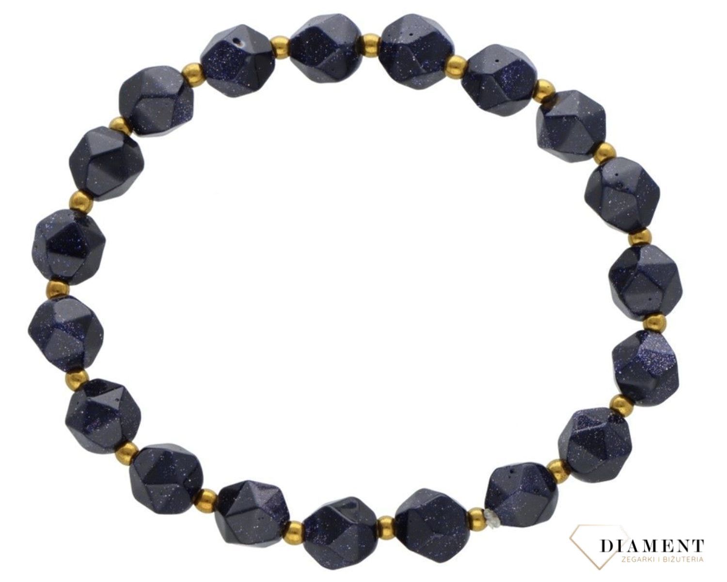 Bransoletka damska na gumce noc kairu 6mm DIA-BRA-11502-INNE.  Bransoletka na gumce z kamieniami. Bransoletka damska z kamieniami naturalnymi. Bransoletka z nocą kairu. Bransoletka z kamieniami na prezent.12345.jpg