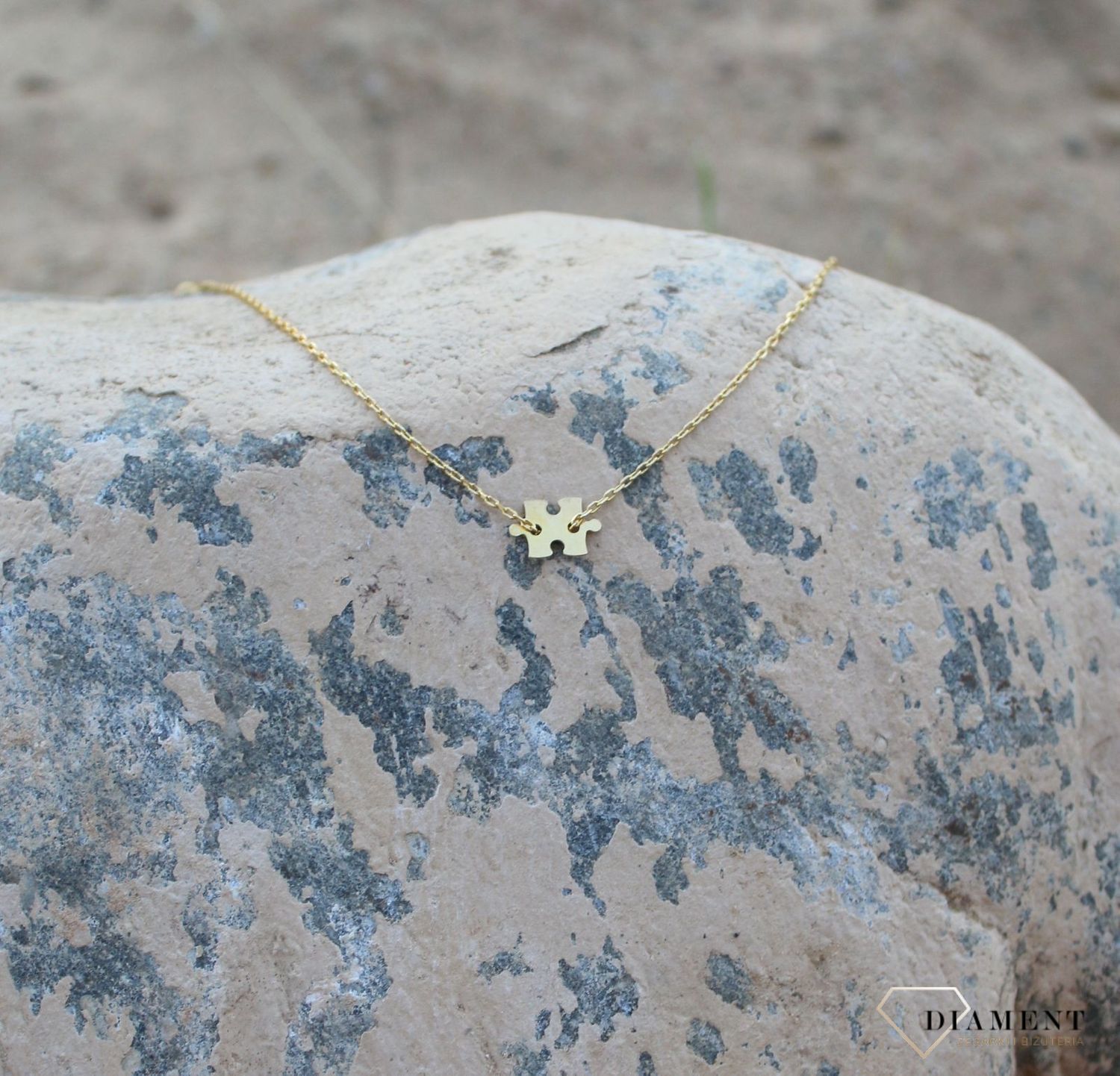 Srebrna bransoletka na nogę 'Puzzel' pozłacanaSrebrna bransoletka na nogę 'Puzzel' pozłacanad.jpg