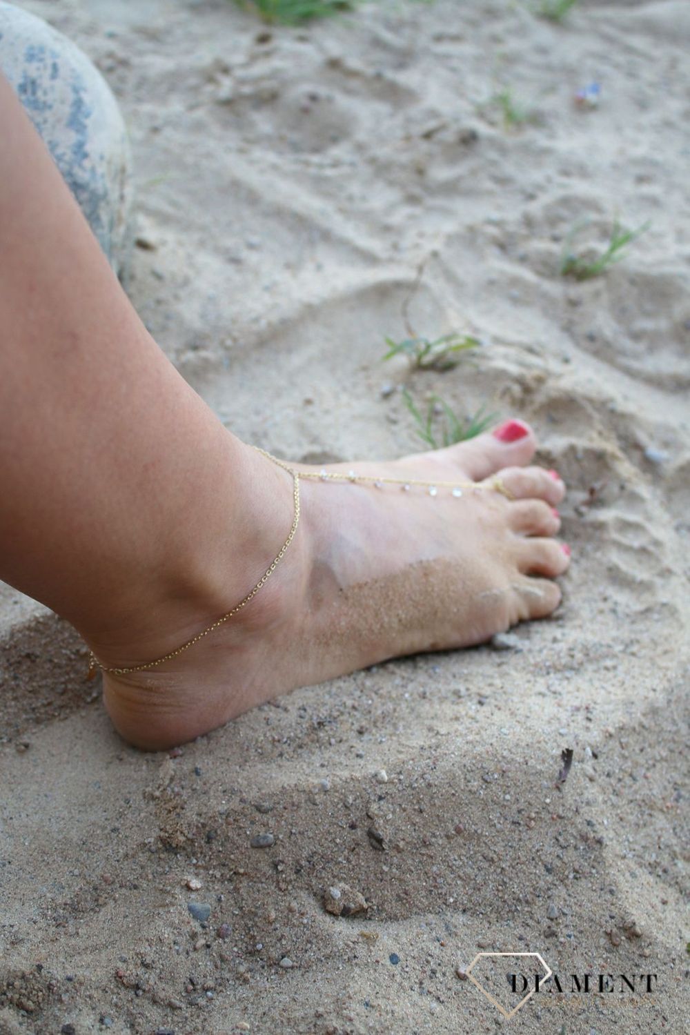 Srebrna bransoletka na nogę i palec z cyrkoniami pozłacanadf.jpg