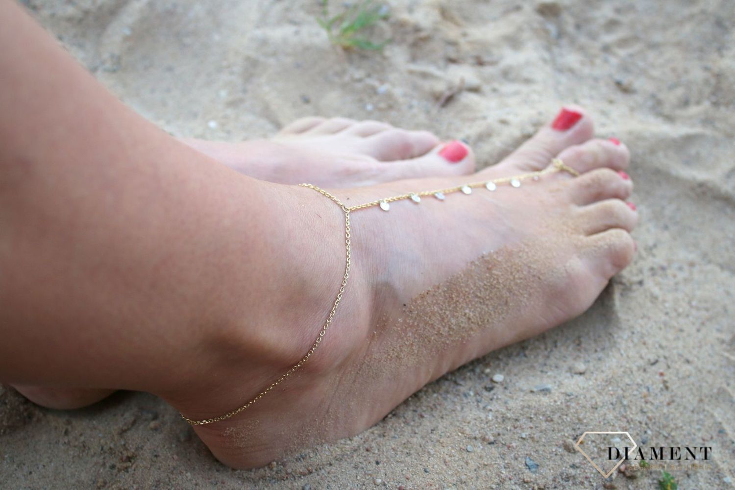 Srebrna bransoletka na nogę i palec z cyrkoniami pozłacanadf.jpg