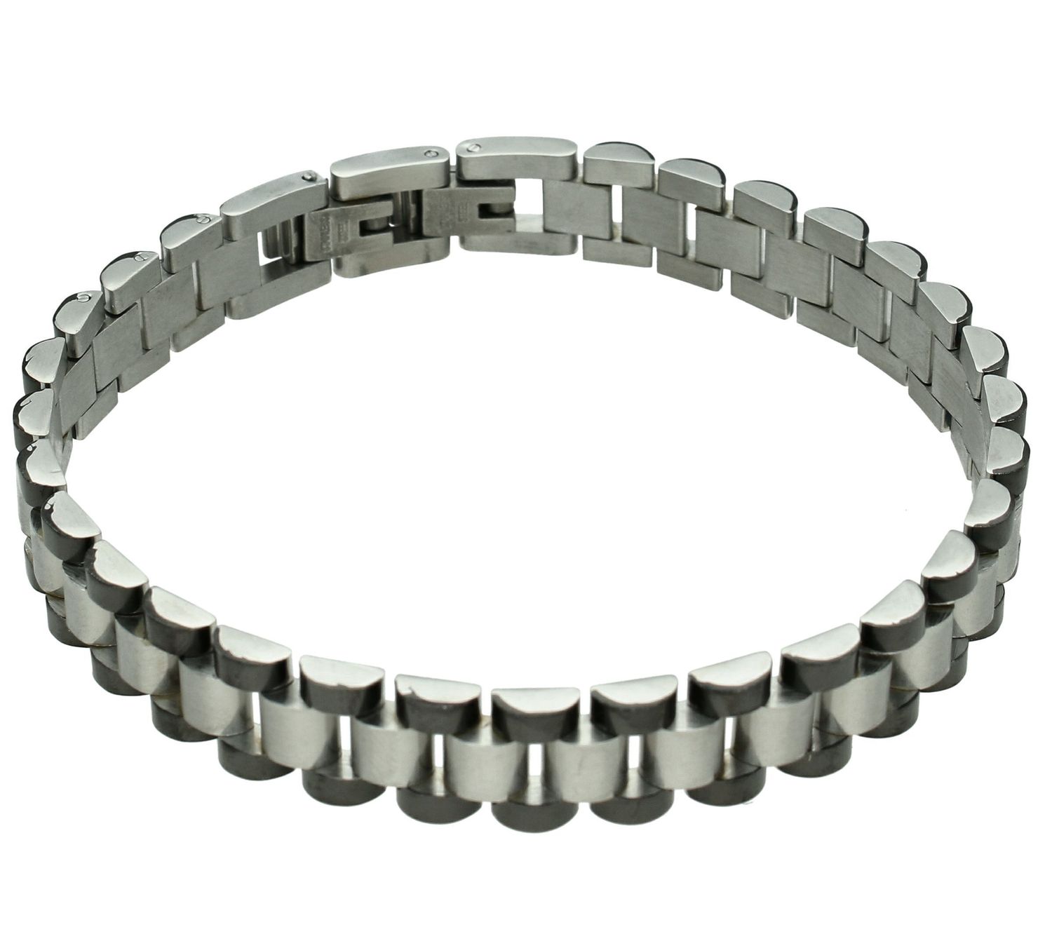 Bransoletka męska stalowa w srebrno-czarnym kolorze DIA-BRA-11670-STAL (1).jpg