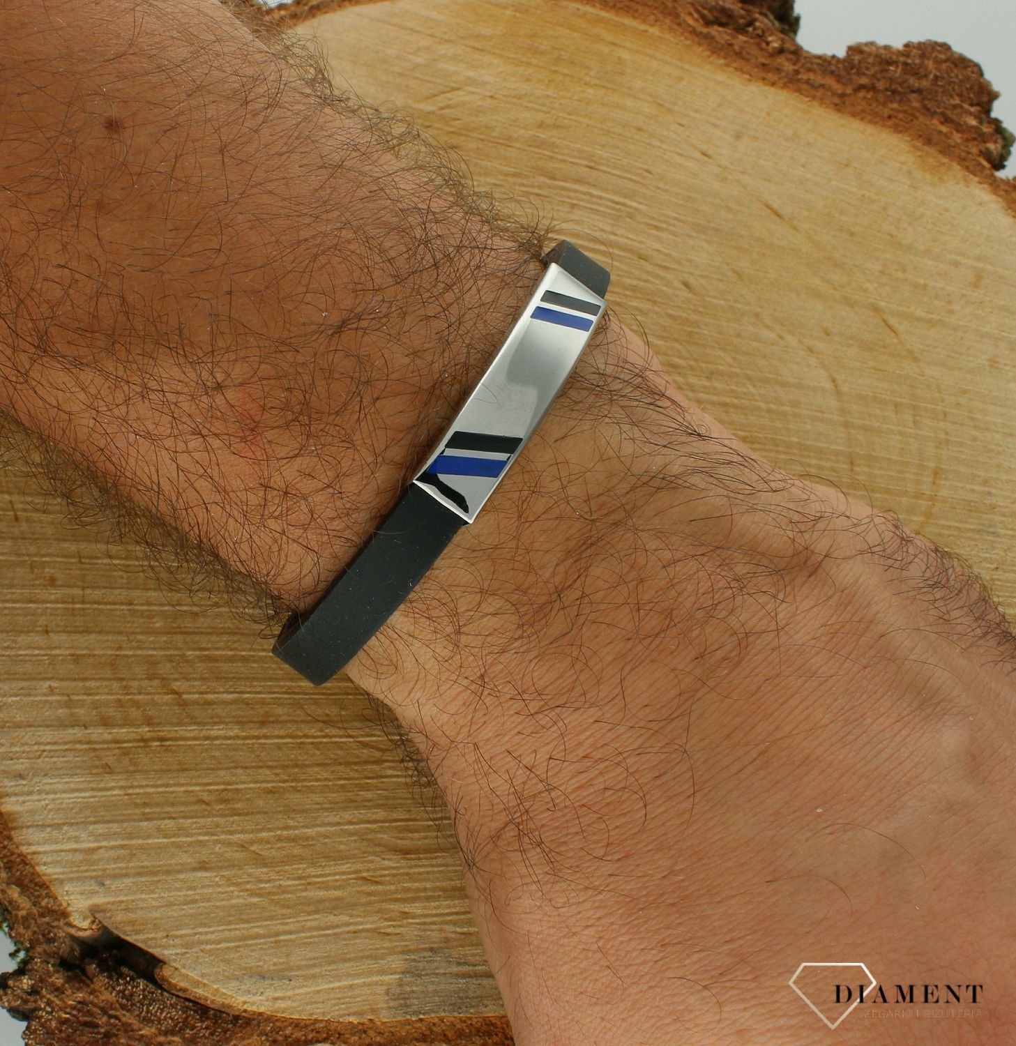 Bransoletka męska silikonowa z blaszką do graweru DIA-BRA-11681-STAL (2).jpg