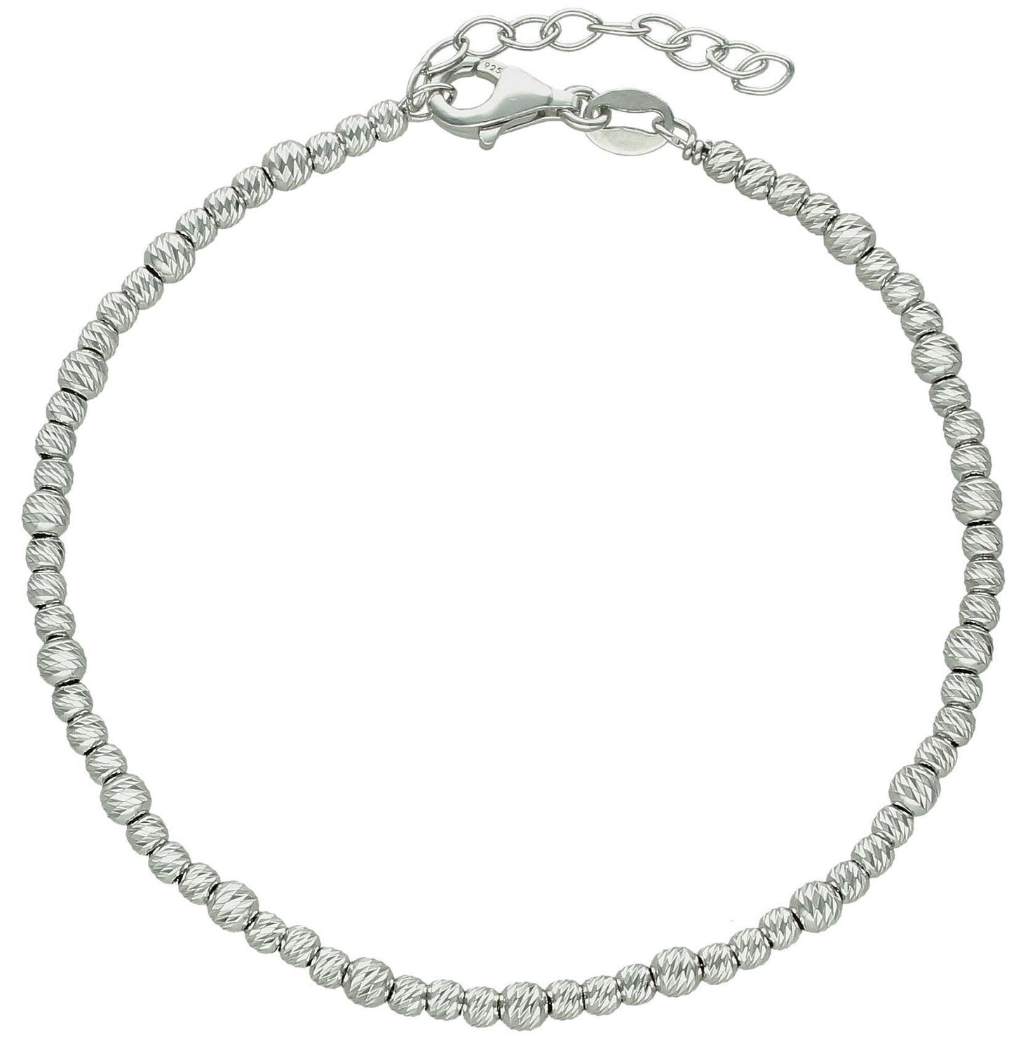 Srebrna bransoletka damska 925 grawerowane kuleczki DIA-BRA-11756-925 (1).jpg