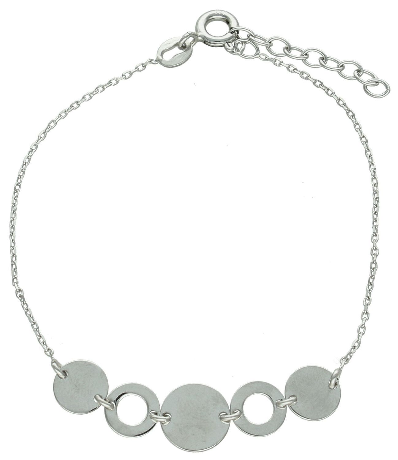 Srebrna bransoletka damska 925 celebrytka płaskie kółeczka blaszki DIA-BRA-11759-925 (1).jpg