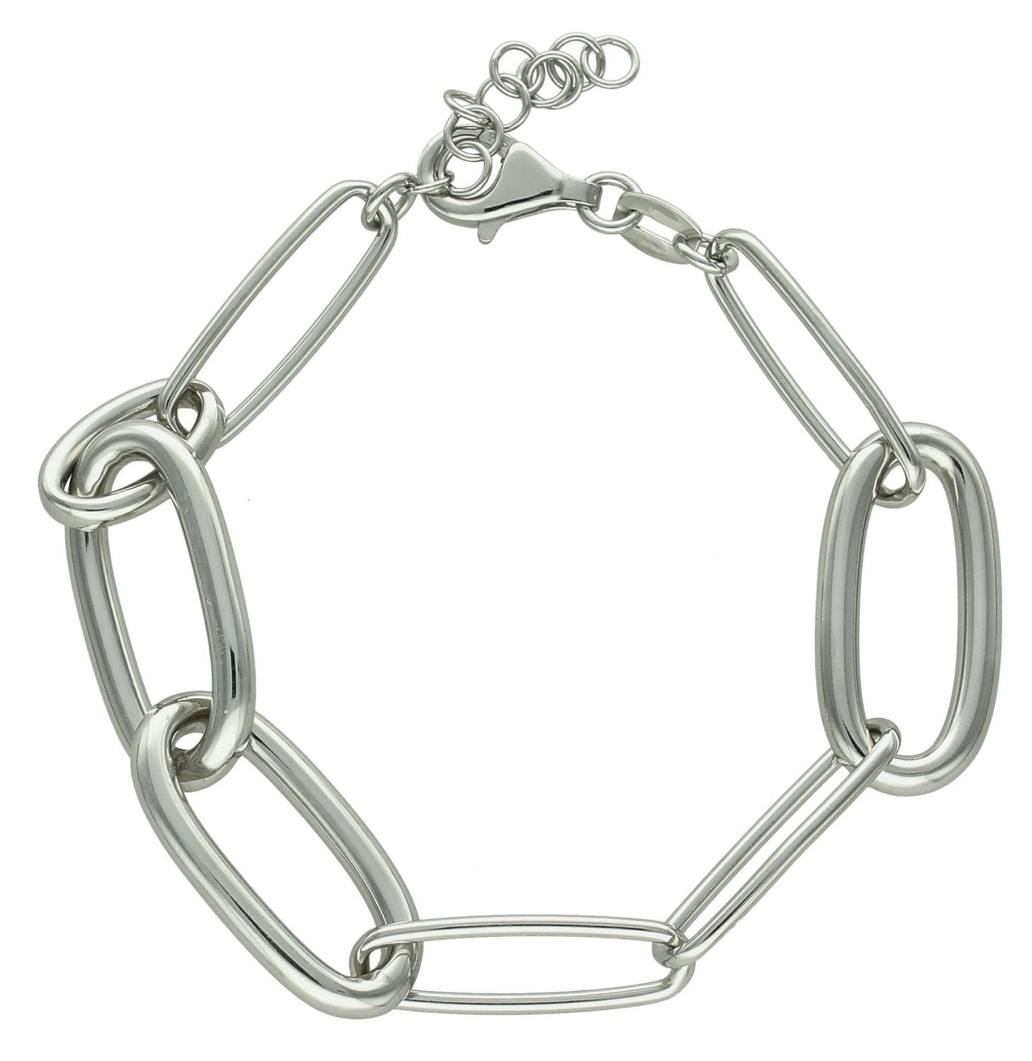 Srebrna bransoletka damska 925 podłużne ogniwka DIA-BRA-11889-925 (2).jpg