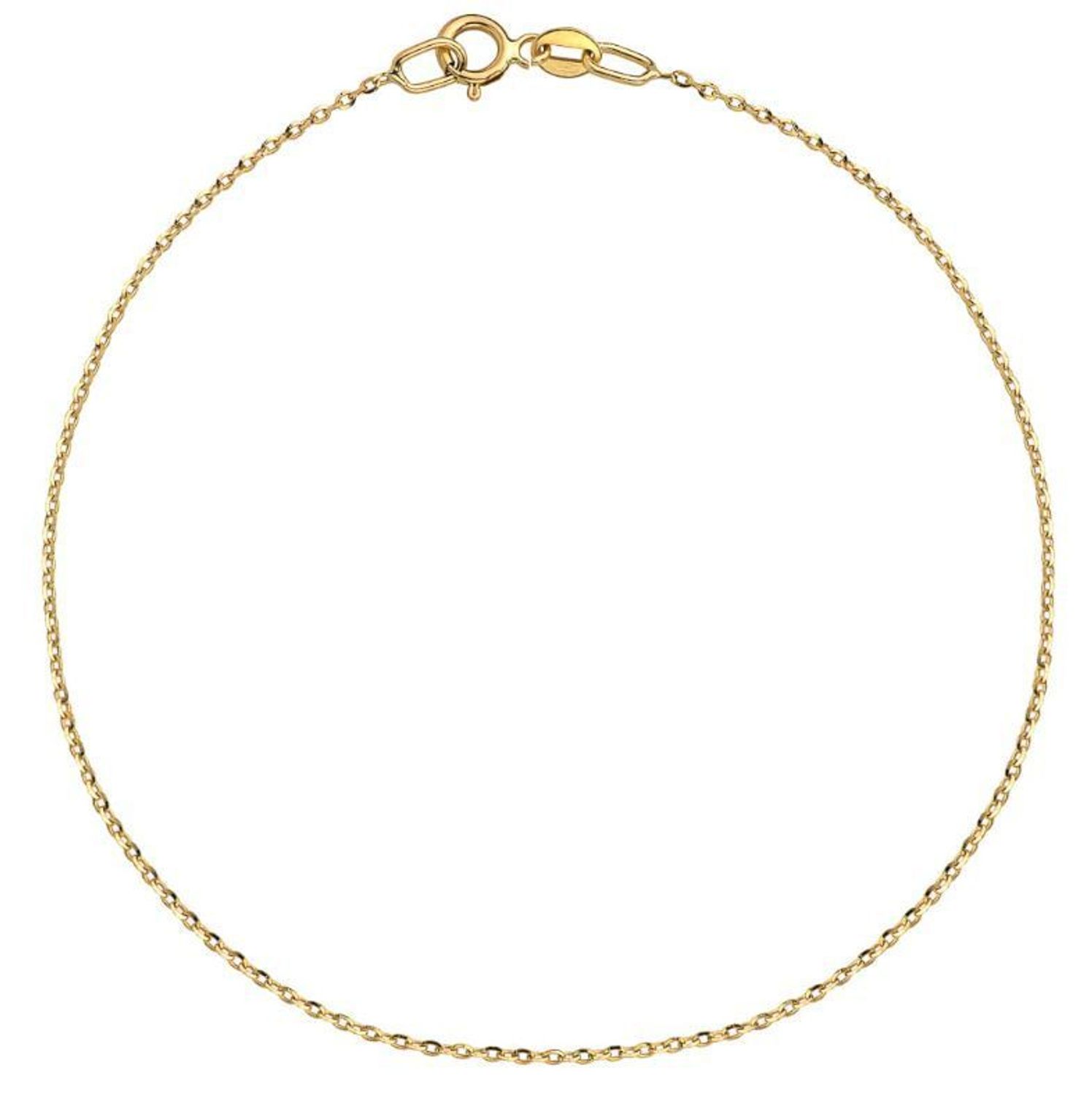 Bransoletka złota na nogę splot ROLO próba 585, DIA-BRA-12171-585 Bransoletki na nogę to ozdoby na kostkę, szczególnie lubiane przez kobiety podczas wakacji..jpg