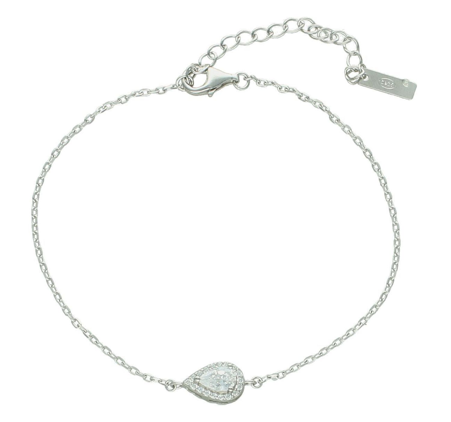 Srebrna bransoletka damska 925 celebrytka łezka z cyrkonią DIA-BRA-12253-925. Srebrna bransoletka damska. Bransoletka srebrna celebrytka. Bransoletka srebrna damska z cyrkonią. Bransoletka srebrna na prezent..jpg