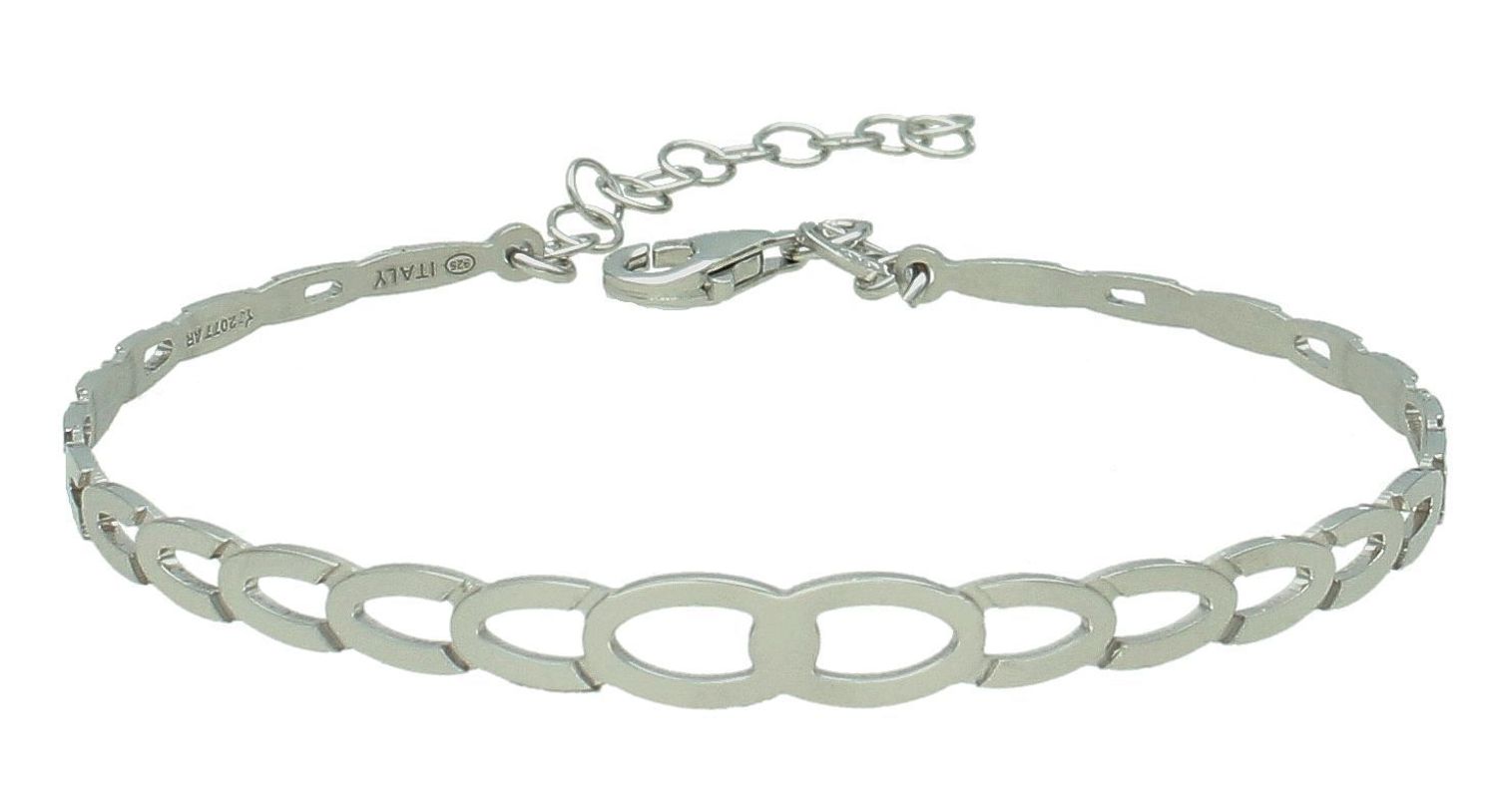 Bransoletka srebrna sztywna pr 925 DIA-BRA-12389-925 Bransoletka wykonana z najwyższej jakości srebra. Idealny pomysł na prezent dla każdej kobiety.1.jpg