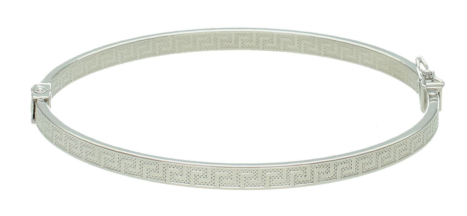 Bransoletka srebrna sztywna droga grecka, pr 925 DIA-BRA-12391-925.jpg