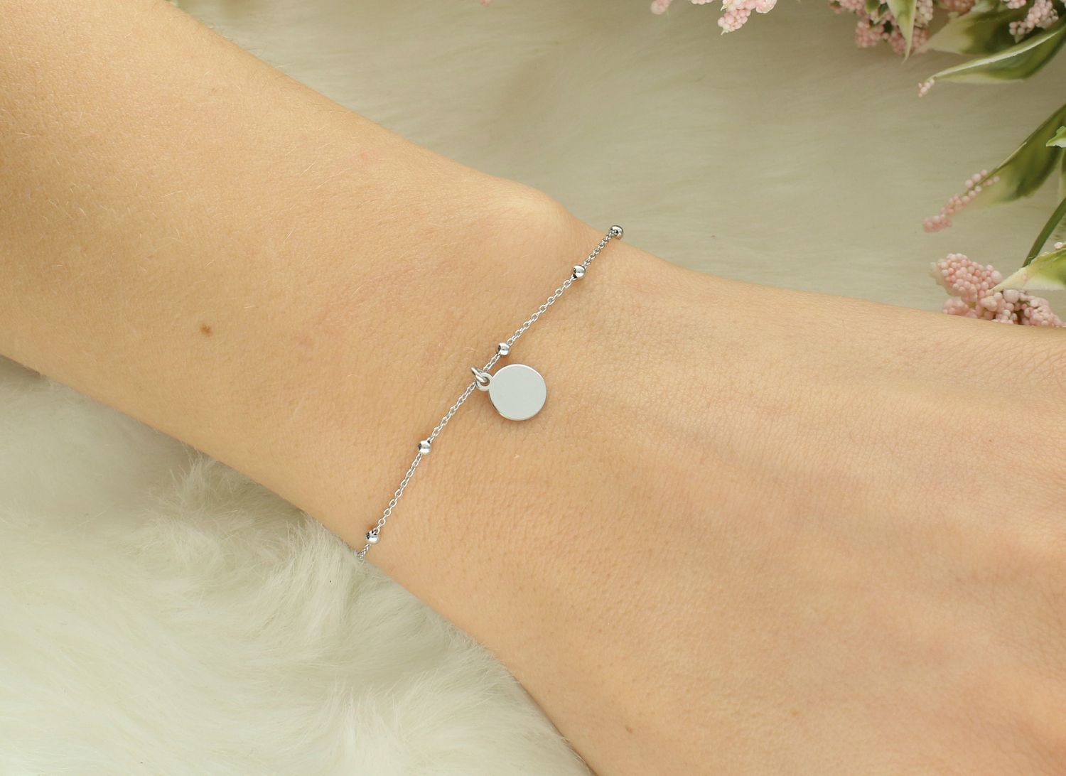 Bransoletka srebrna celebrytka kółeczko próba 925, DIA-BRA-12451-925.jpg